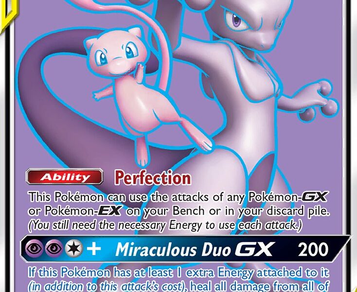 Mewtwo & Mew-GX Pokemon Kaart