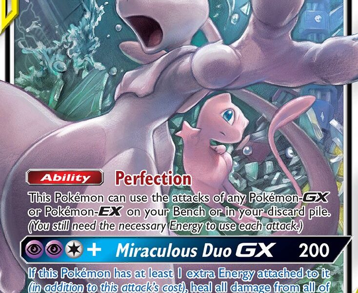 Mewtwo & Mew-GX Pokemon Kaart