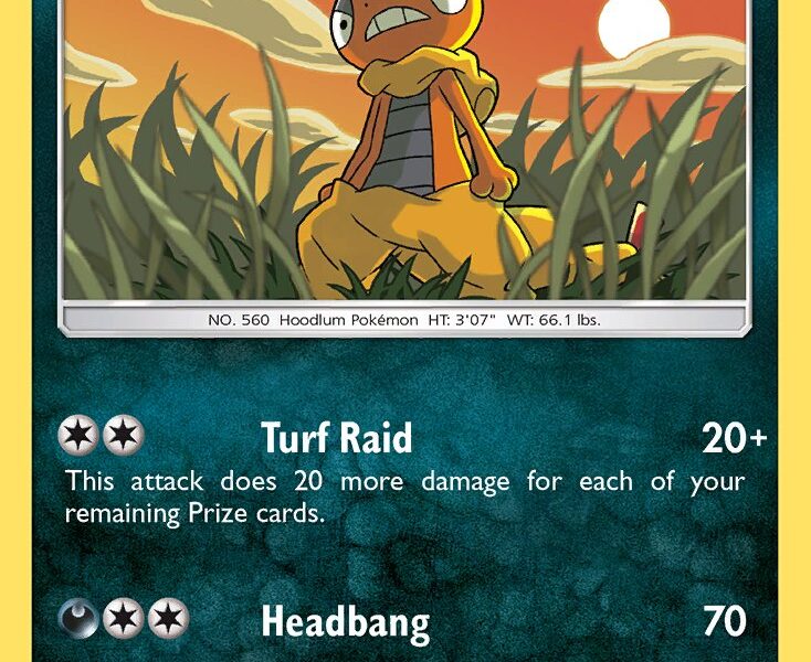 Scrafty Pokemon Kaart