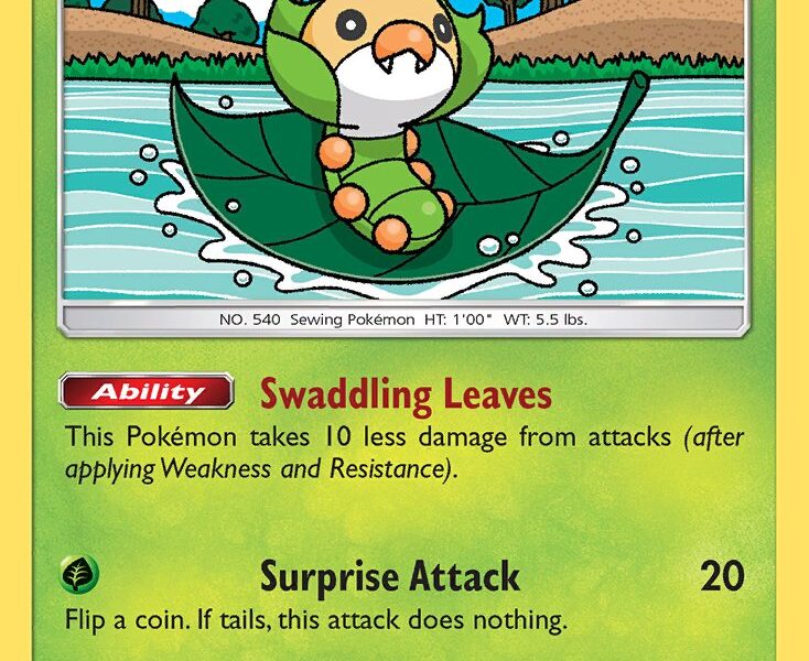 Sewaddle Pokemon Kaart