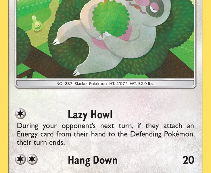 Slakoth Pokemon Kaart
