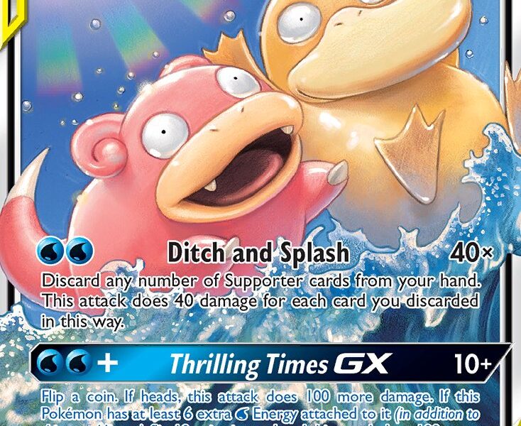 Slowpoke & Psyduck-GX Pokemon Kaart