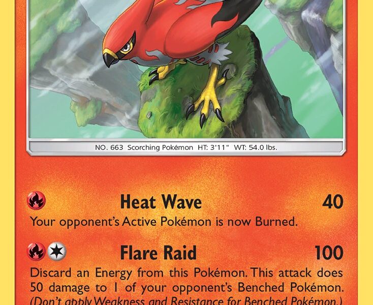 Talonflame Pokemon Kaart