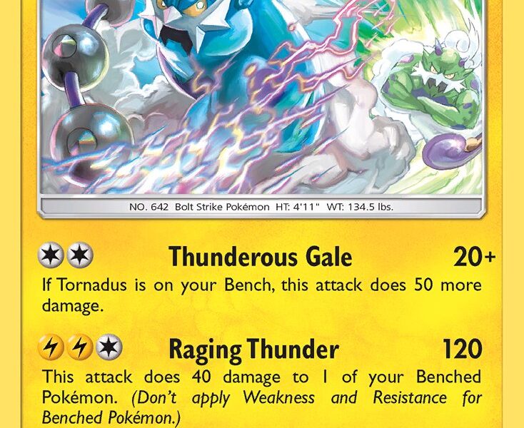 Thundurus Pokemon Kaart