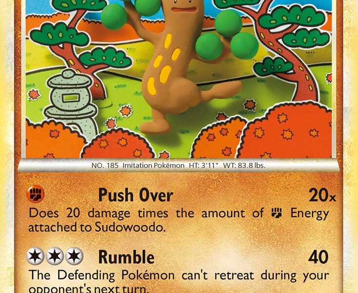 Sudowoodo Pokemon Kaart