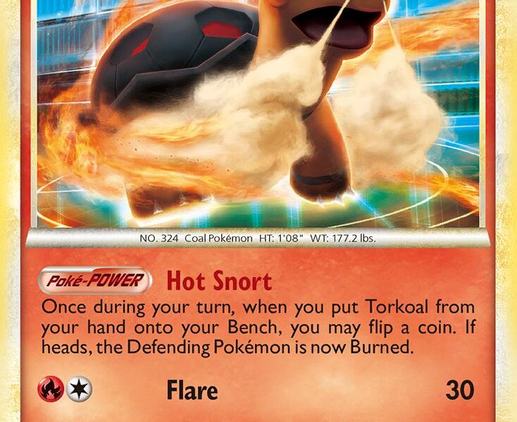 Torkoal Pokemon Kaart