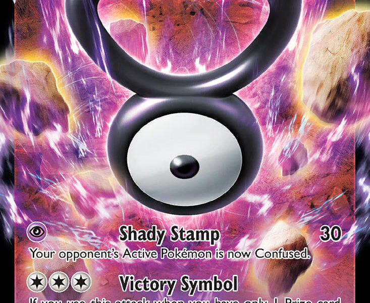 Unown V Pokemon Kaart