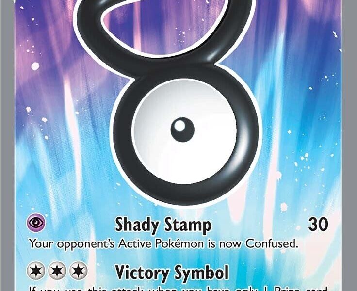 Unown V (Full Art) Pokemon Kaart