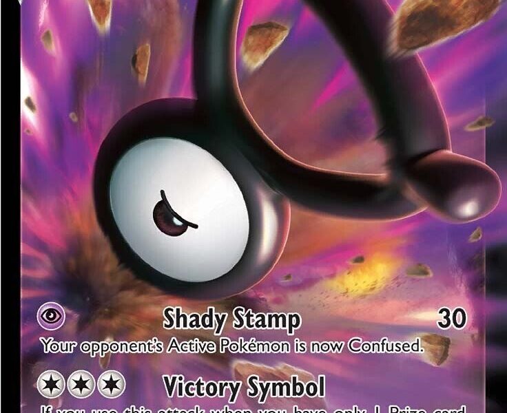 Unown V Pokemon Kaart