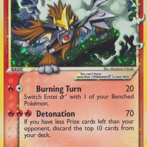 Entei Star Pokemon Kaart