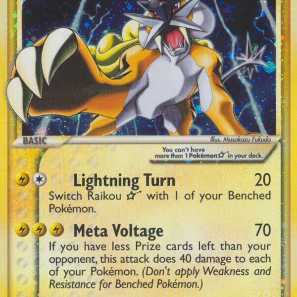 Raikou Star Pokemon Kaart