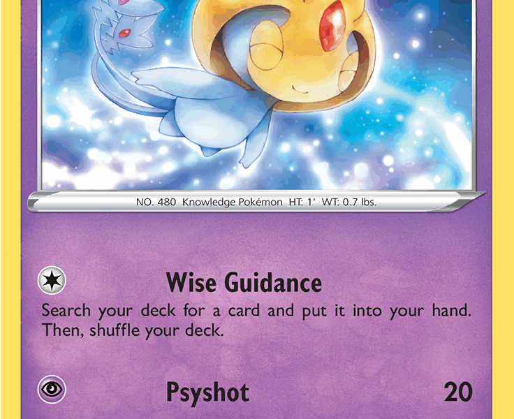 Uxie Pokemon Kaart