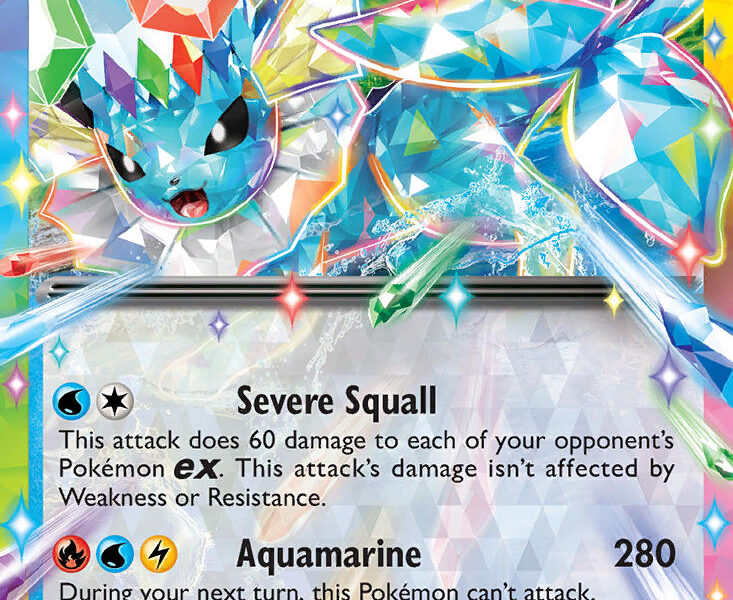 Vaporeon ex Pokemon Kaart
