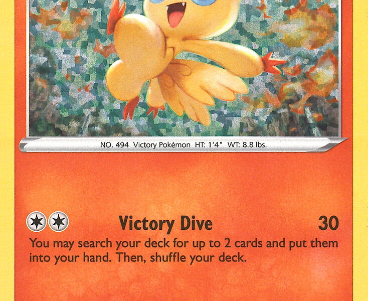 Victini Pokemon Kaart