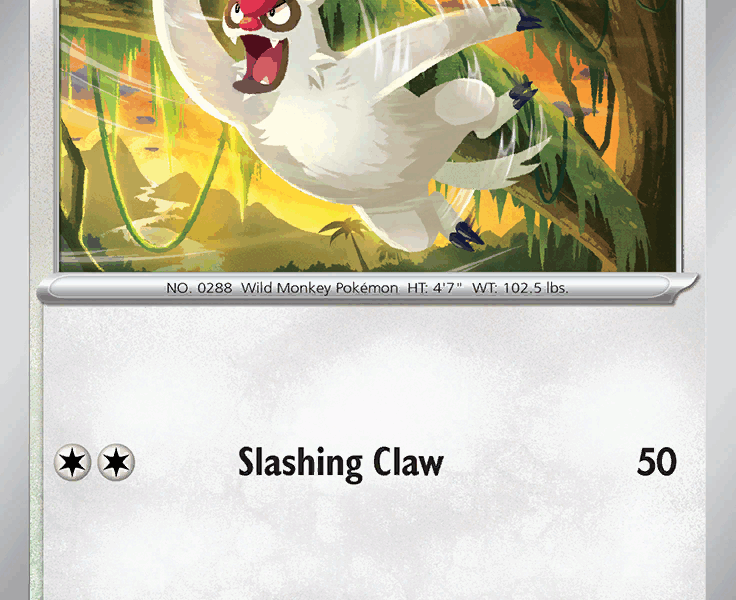 Vigoroth Pokemon Kaart