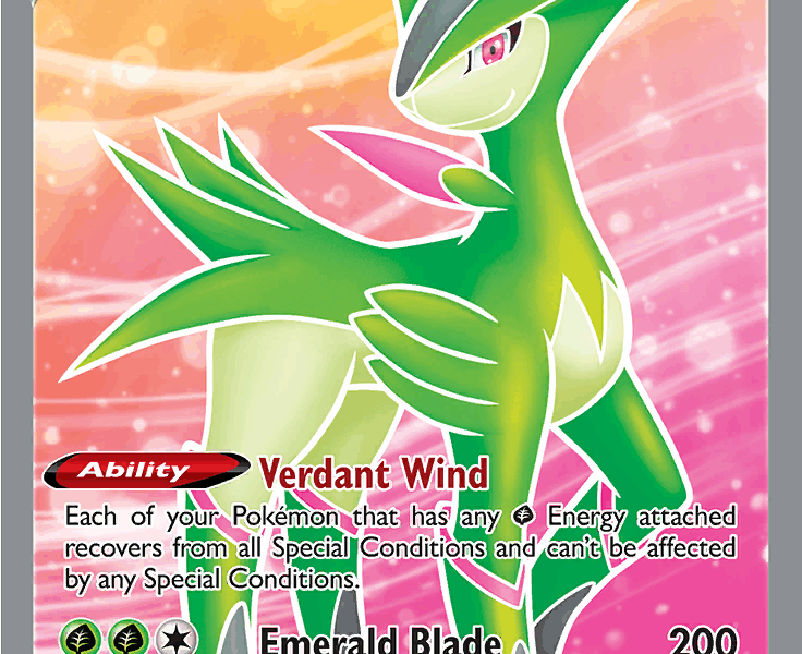 Virizion V Pokemon Kaart