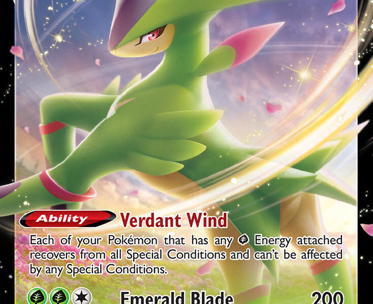 Virizion V Pokemon Kaart