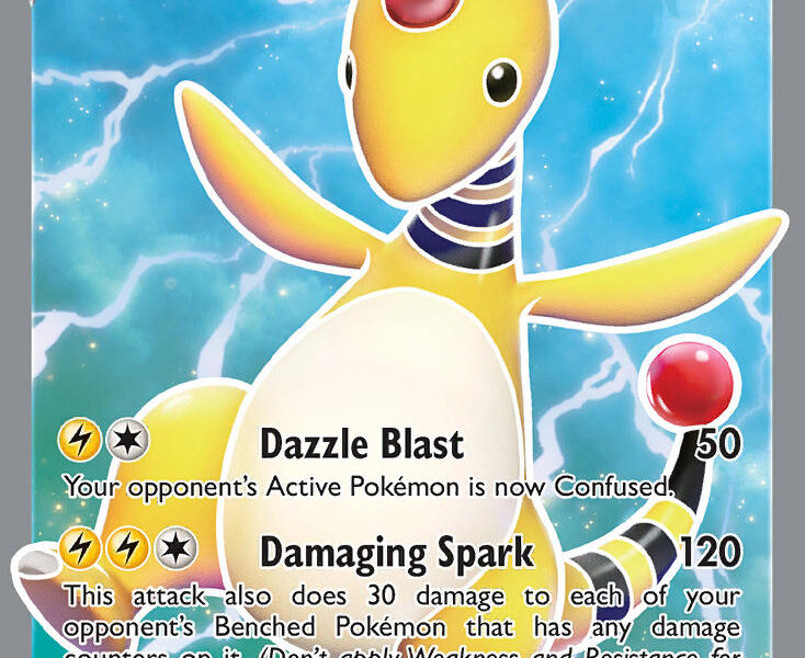 Ampharos V Pokemon Kaart