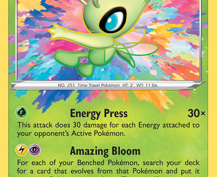 Celebi Pokemon Kaart