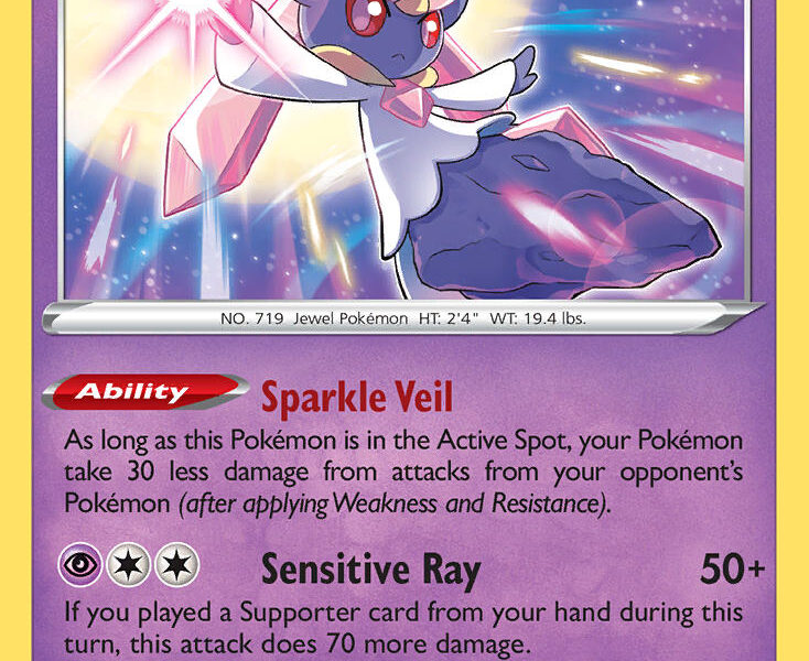 Diancie Pokemon Kaart