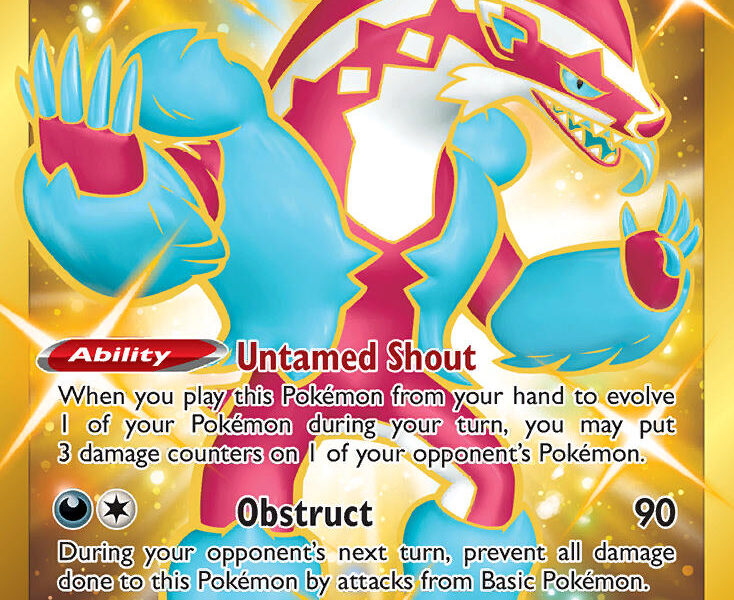 Galarian Obstagoon Pokemon Kaart