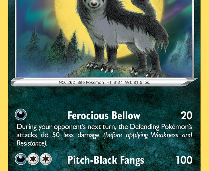 Mightyena Pokemon Kaart