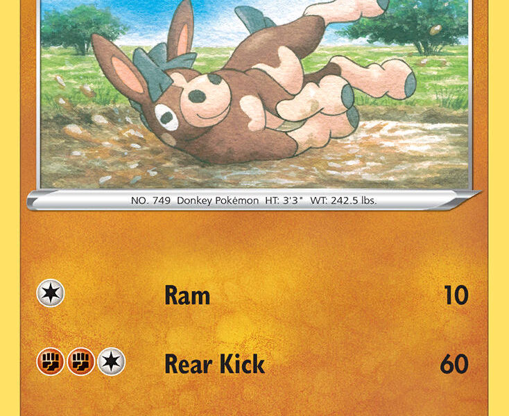 Mudbray Pokemon Kaart