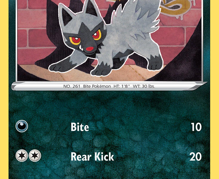 Poochyena Pokemon Kaart