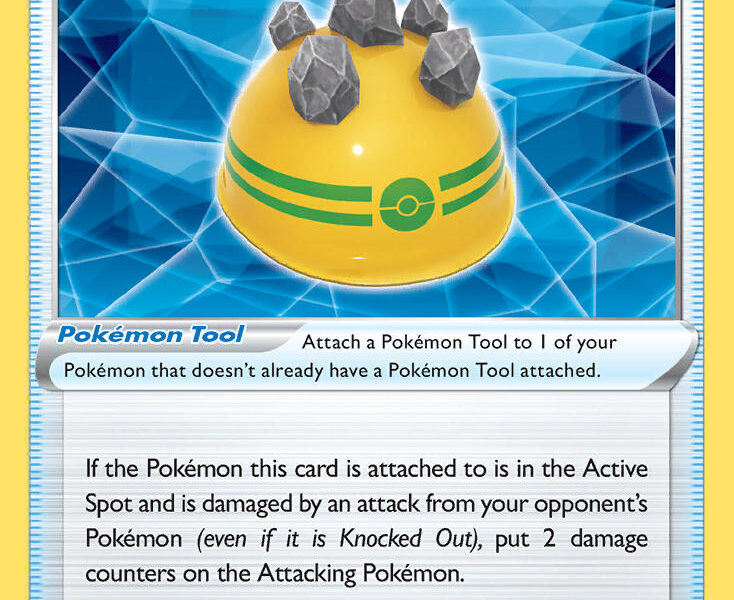 Rocky Helmet Pokemon Kaart