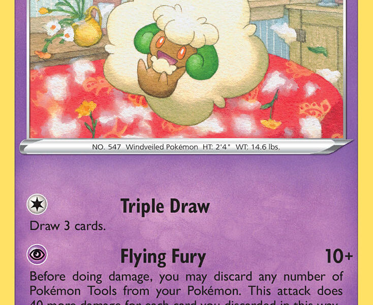 Whimsicott Pokemon Kaart