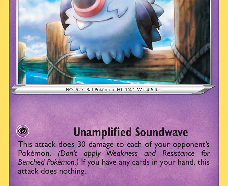 Woobat Pokemon Kaart