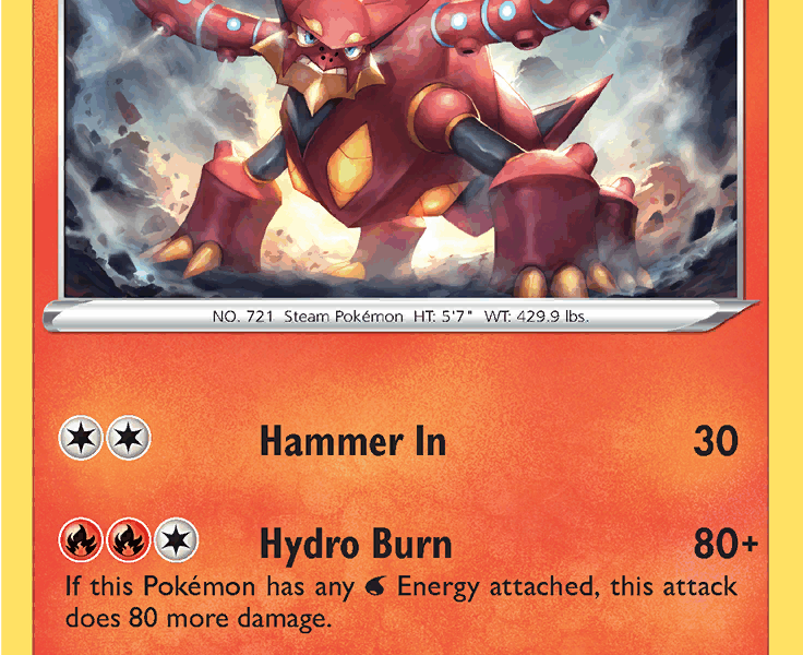 Volcanion Pokemon Kaart