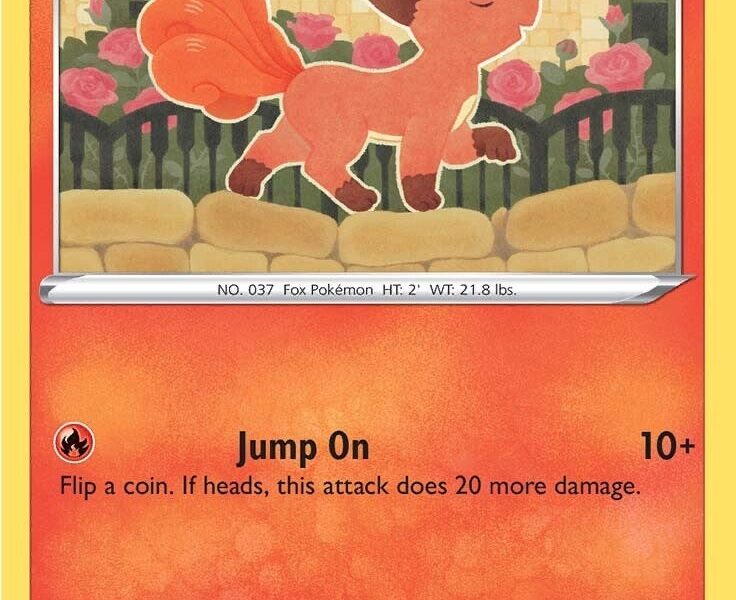 Vulpix Pokemon Kaart