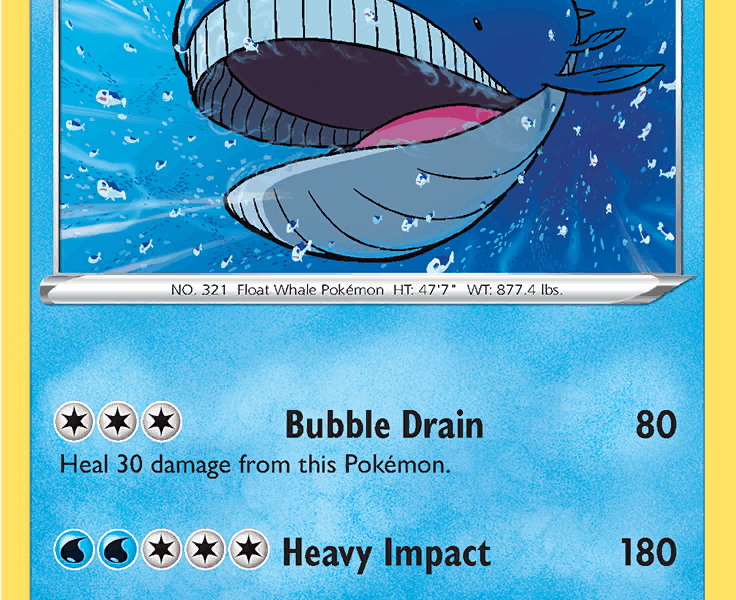 Wailord Pokemon Kaart