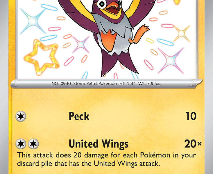 Wattrel Pokemon Kaart