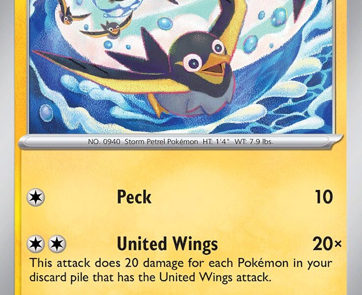 Wattrel Pokemon Kaart