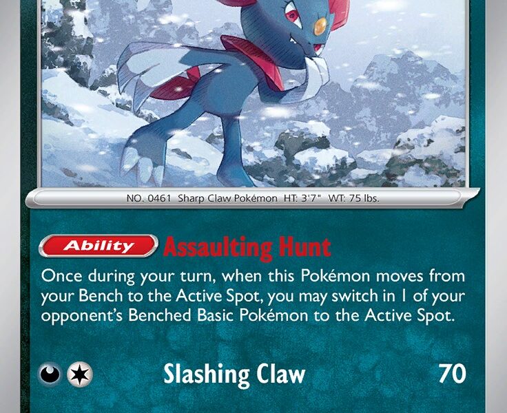Weavile Pokemon Kaart