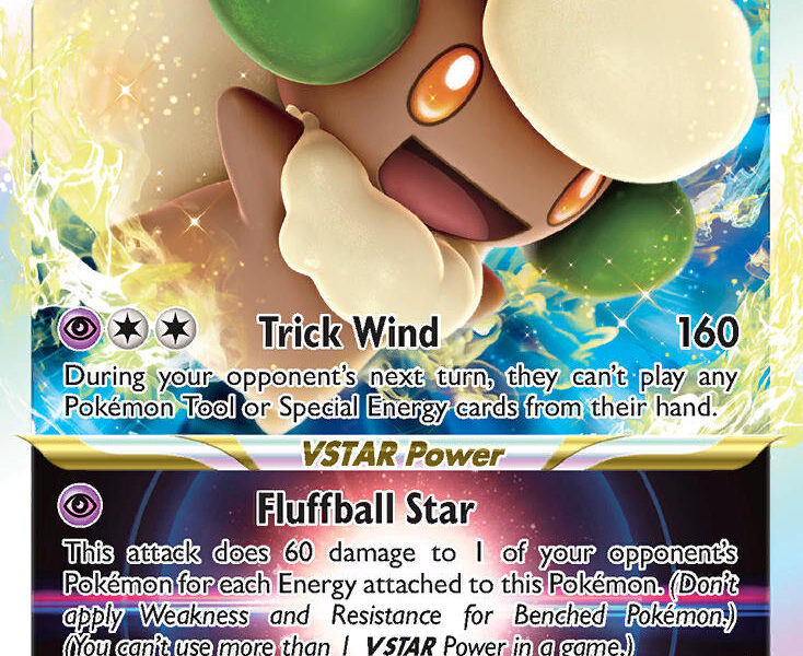 Whimsicott VSTAR Pokemon Kaart