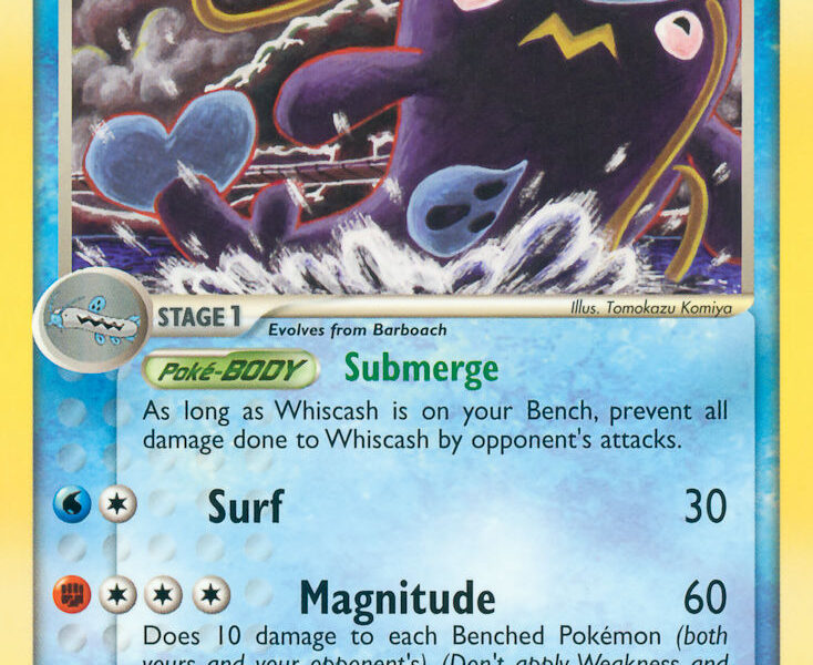 Whiscash Pokemon Kaart