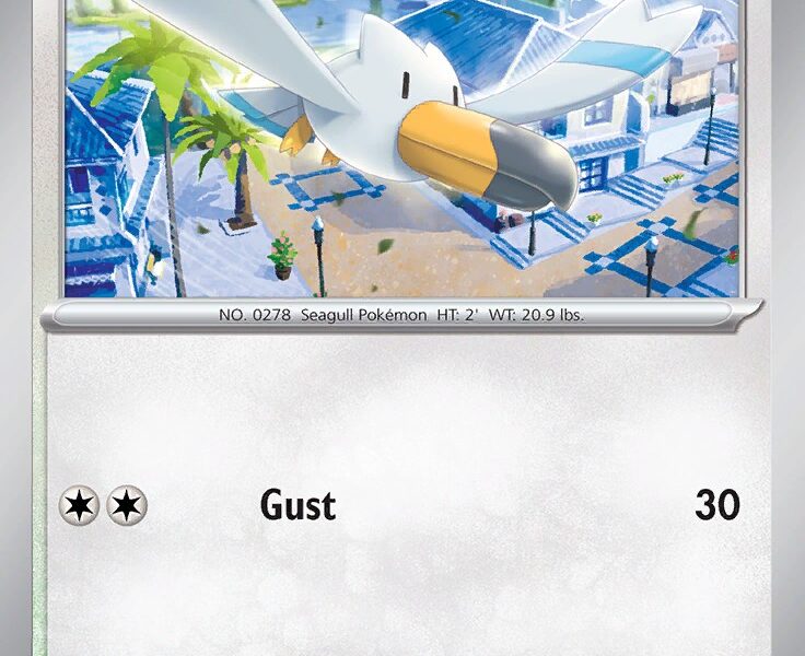Wingull Pokemon Kaart