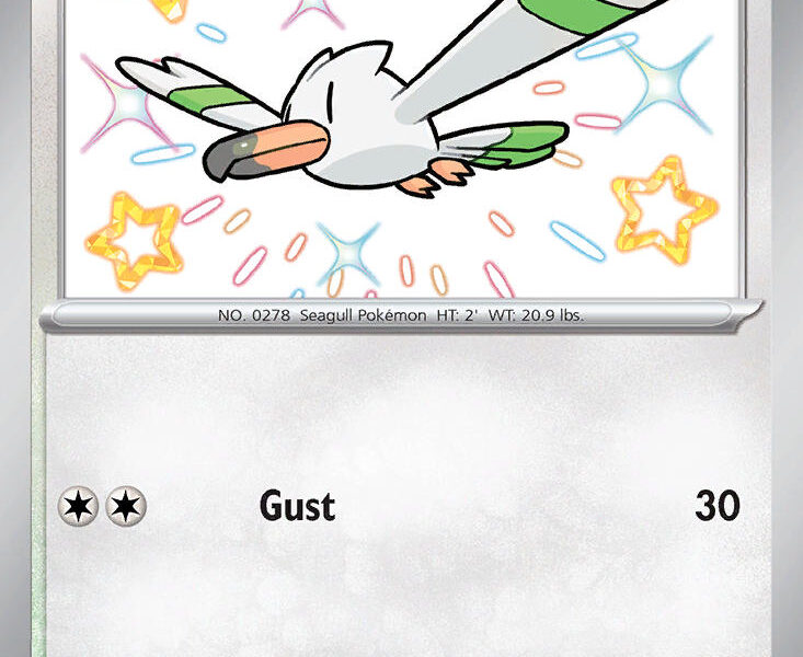 Wingull Pokemon Kaart