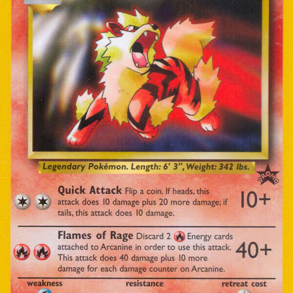 Arcanine Pokemon Kaart