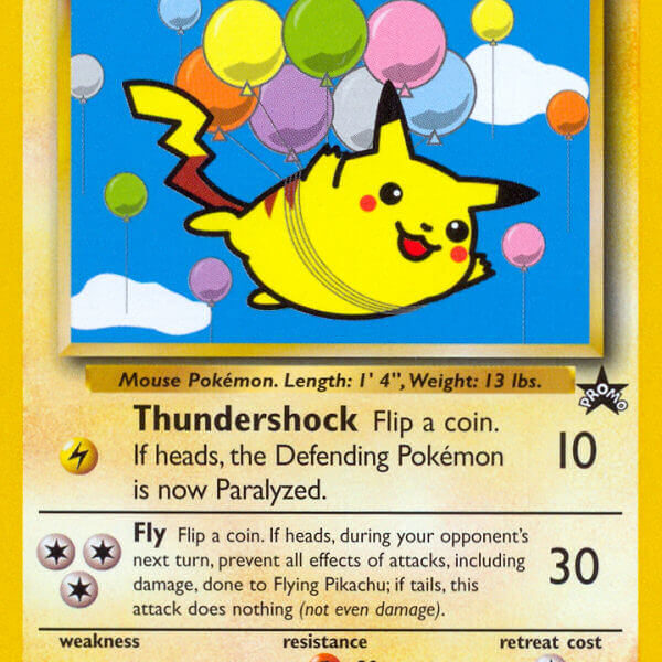 Flying Pikachu Pokemon Kaart