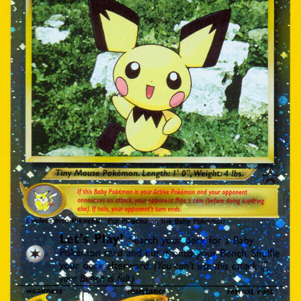 Pichu Pokemon Kaart
