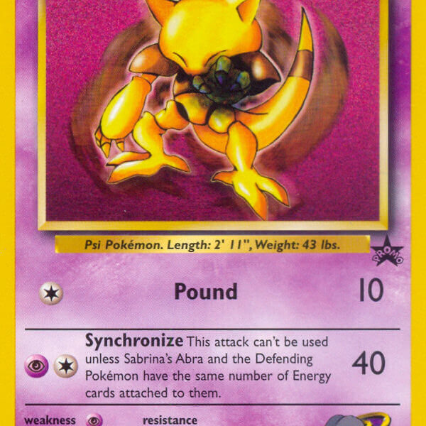 Sabrina’s Abra Pokemon Kaart