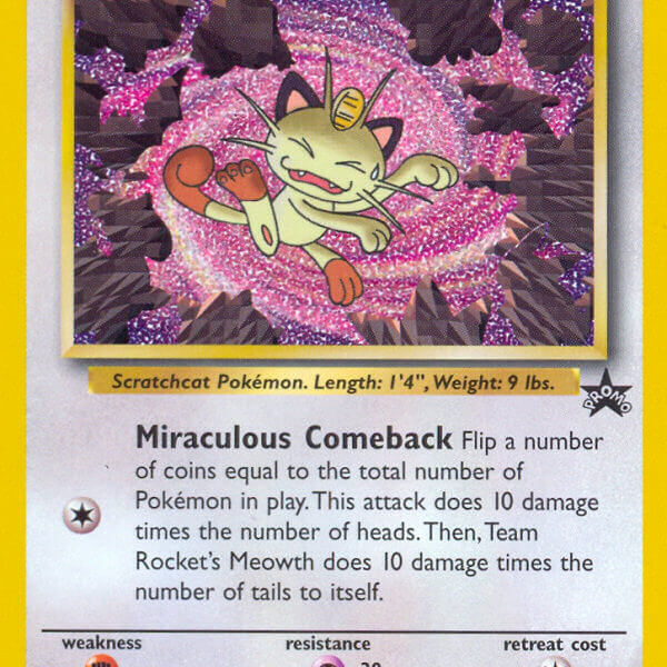 Team Rocket’s Meowth Pokemon Kaart