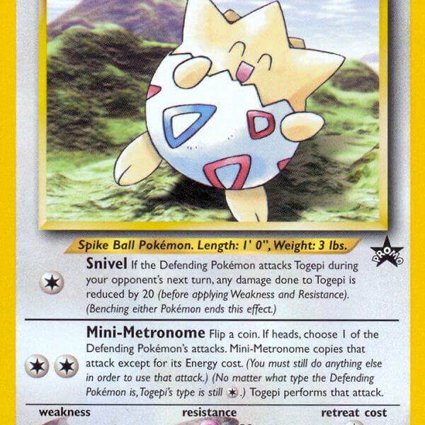 Togepi Pokemon Kaart
