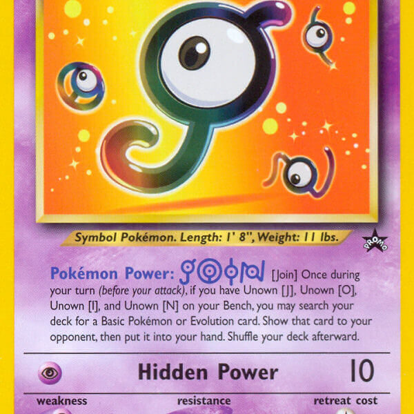 Unown [J] Pokemon Kaart