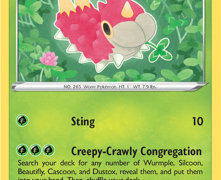 Wurmple Pokemon Kaart