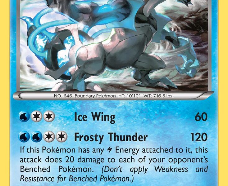 Black Kyurem Pokemon Kaart